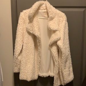 White Altard state fluffy jacket